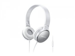 Panasonic RP-HF300M-W Lightweight On-ear Headphones With Mic And Contr