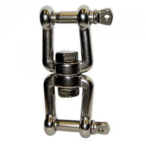 Quick CW56851 Sw8 Anchor Swivel - 8mm Stainless Steel Jaw Jaw Swivel -