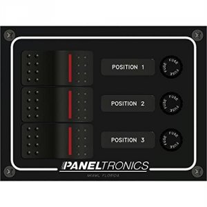 Paneltronics CW45290 Waterproof Panel - Dc 3-position Illuminated Rock