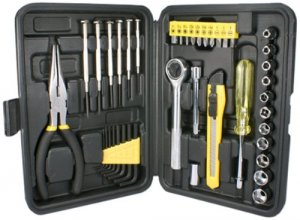 Qvs TB7308 Technician's Tool Kit - Black