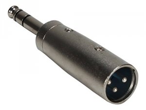 Qvs 1Y6754 1-4 Male To Xlr Male Audio Adaptor - 1 X 6.35mm Male Audio 