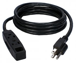 Qvs 1Y1398 5-pack 3-outlet 3-prong 6ft Power Extension Cord - For Comp