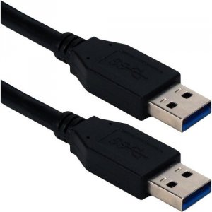 Qvs 2QX953 6ft Usb 3.0-3.1 Type A Male To Male 5gbps Black Cable - Usb