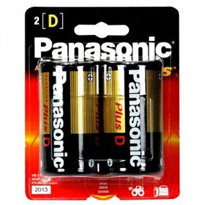 Panasonic T41827 D-size Alkaline Plus Battery Pack - Alkaline