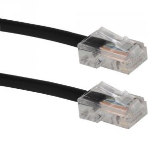 Qvs 2QX958 250ft Cat6 Gigabit Solid Black Patch Cord With Poe Support 