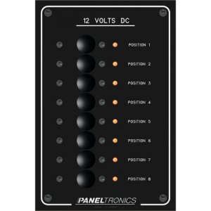 Paneltronics CW45257 8-position Dc Circuit Breaker Panel With Led Indi