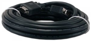 Qvs N06208 Premium Vga Cable - Hd-15 Male - Hd-15 Male - 25ft - Black