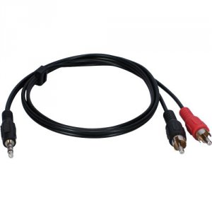 Qvs 9C3989 Speaker Audio Cable - 6 Ft - 1 X Mini-phone Male Stereo Aud