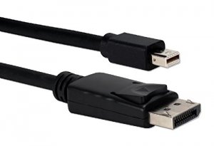 Qvs MDPDP-2MBK 2-meter Mini Displayport To Displayport Ultrahd 4k Blac