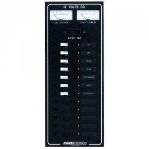 Paneltronics 9972220B Standard Dc 12 Position Breaker Panel Wleds