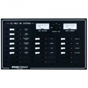 Paneltronics 9973210B Standard Dc 20 Position Breaker Panel  Meter