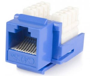 Startech YP3585 .com Cat5e Rj45 Keystone Jack Blue - 110 Type 110 Type