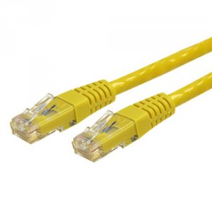 Startech C6PATCH5YL 5ft Cat6 Ethernet Cable - Yellow Molded Gigabit - 