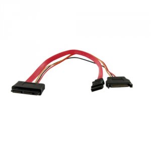 Startech MCSATAF12S .com 12in Micro Sata To Sata With Sata Power Adapt