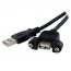 Startech USBPNLAFAM1 1 Ft Panel Mount Usb Cable A To A - Fm - Add An E