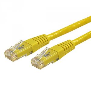 Startech C6PATCH35YL 35ft Cat6 Ethernet Cable - Yellow Molded Gigabit 