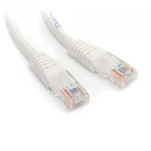 Startech 6F4777 2 Ft White Molded Cat5e Utp Patch Cable - Make Fast Et