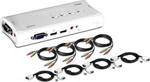 Trendnet Q72871 4-port Usb Kvm Switch Kit With Audio - 4 X 1 - 4 X Hd-