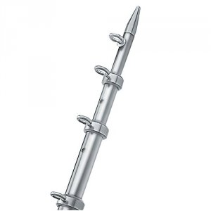 Taco NWCWR-58988 Taco 12' Silversilver Center Rigger Pole - 1-18 Diame