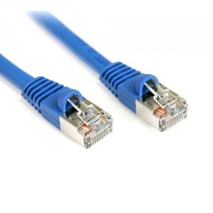 Startech ZQ0946 7 Ft Blue Shielded Snagless Cat5e Patch Cable - Make F