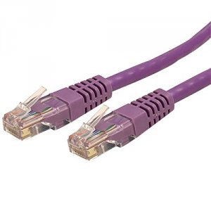 Startech RA3005 50ft Cat6 Ethernet Cable - Purple Molded Gigabit - 100