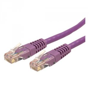 Startech RA3005 50ft Cat6 Ethernet Cable - Purple Molded Gigabit - 100