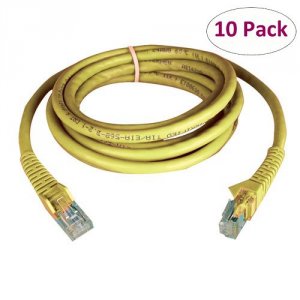 Tripp  3ft Cat6 Gigabit Snagless Molded Patch Cable Rj45 M-m Yellow 3'