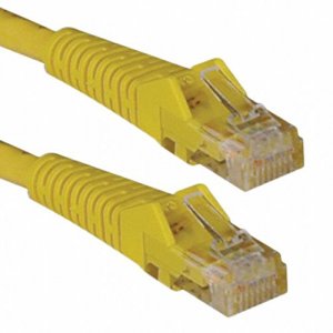 Tripp  3ft Cat6 Gigabit Snagless Molded Patch Cable Rj45 M-m Yellow 3'