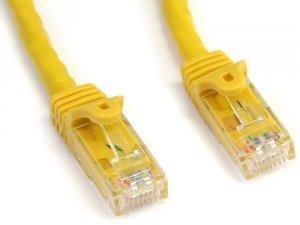 Startech N6PATCH35YL 35ft Cat6 Ethernet Cable - Yellow Snagless Gigabi