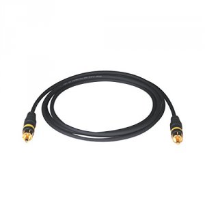 Tripp E06012 6ft Home Theater Rf Digital Coax Gold Audio Cable Rca Mm 