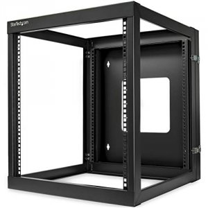 Startech RK1219WALLOH 12u 22in Depth Hinged Open Frame Wall Mount Serv