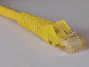 Tripp N201-007-YW 7ft Cat6 Gigabit Snagless Molded Patch Cable Rj45 Mm