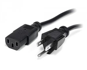 Startech LE6632 25ft(7.6m) Computer Power Cord, Nema 5-15p To C13, 10a