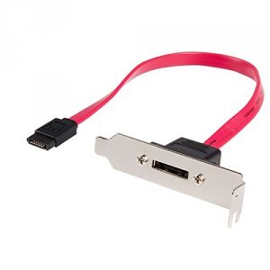 Startech ESATAPLT1LP .com 1ft Low Profile Sata To Esata Plate Adapter 