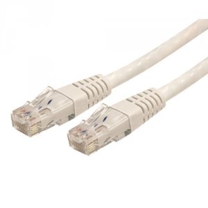 Startech C6PATCH5WH 5ft Cat6 Ethernet Cable - White Molded Gigabit - 1