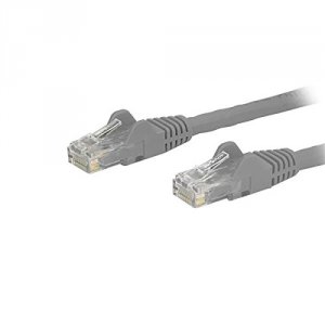 Startech N6PATCH12GR .com 12ft Cat6 Ethernet Cable - Gray Snagless Gig