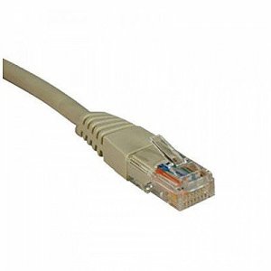 Tripp N002-075-GY 75ft Cat5e - Cat5 350mhz Molded Patch Cable Rj45 M-m