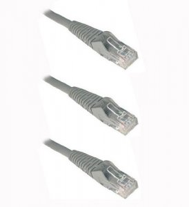 Tripp  1ft Cat6 Gigabit Snagless Molded Patch Cable Rj45 M-m Gray 1' -