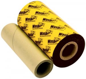 Wasp  Black Resin Ribbon - Thermal Transfer - Black