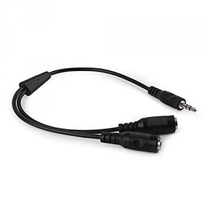 V7 1Z2382 3.5mm Mini-phone Audio Cable - Male To Female Stereo - Black