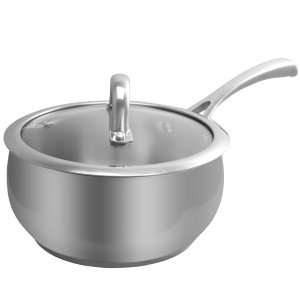 Oster 89462.02 Derrick 2 Qt Sauce Pan Wlid - Apple Shape - Silver