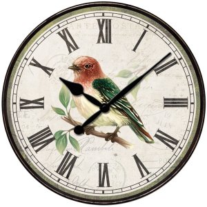 Westclox 32897BS 12 Bird Wall Clock