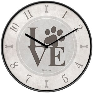 Westclox 33202L 10 Love Paws Wall Clck