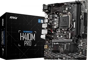 Msi H410MPRO Mb  Socket1200 I9 H410 Max64gb Pcie Dvi-d Vga Hdmi Mircoa