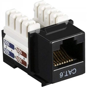 Black CAT6J-BK-25PAK Black Box Connect Cat6 Rj-45 Keystone Jack Unshie