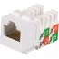 Black FMT929-R2-25PAK Gigabase2 Cat5e Jack, Universal Wiring, White, 2