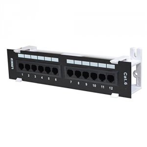 Unirise PPC6-12PT-1U 12port 1rmu Cat6 Patch Panel, 110 Type