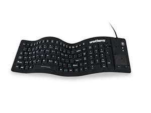 Wetkeys KBWKFC103STI-BK Waterproof Flex-t Touchpad Keyb