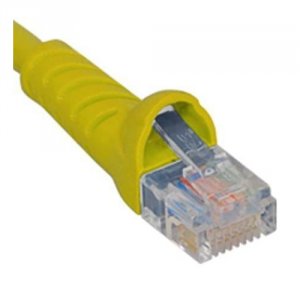 Cablesys ICPCSJ07YL Patch Cord  Cat 5e  Molded Boot  7 Ft  Yellow