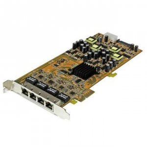 Startech YP3518 4 Port Gigabit Power Over Ethernet Pcie Network Card -